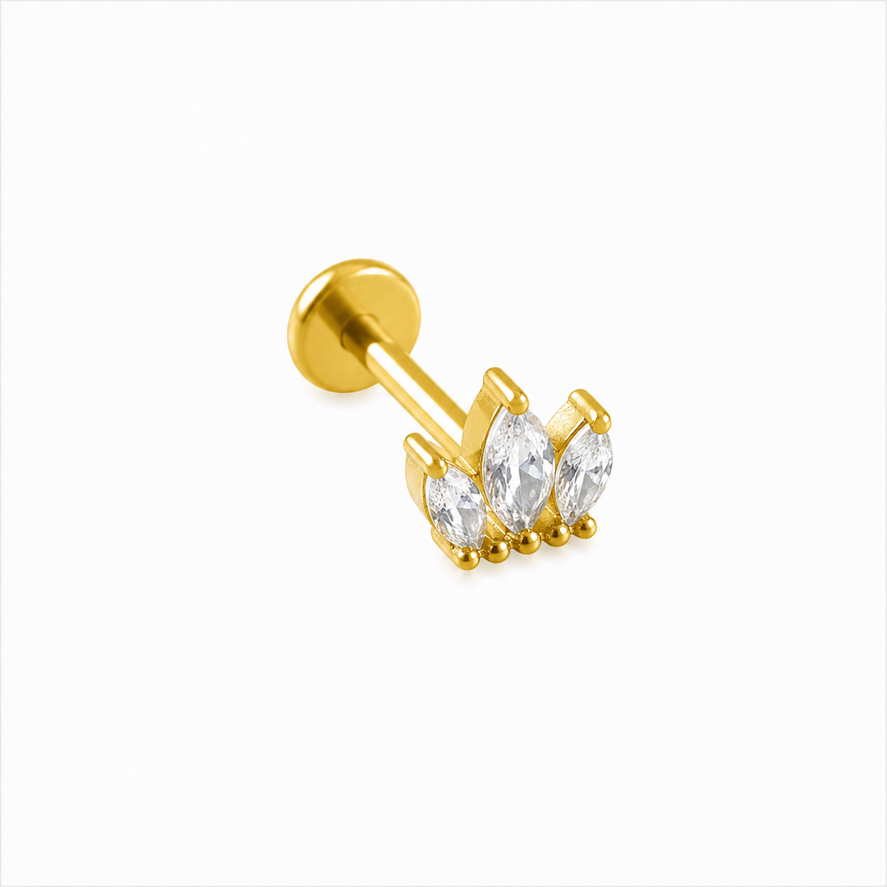 Triple Marquise - Gold